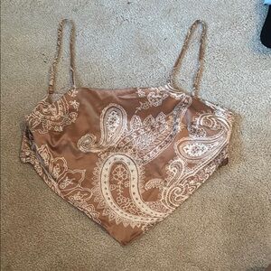 Timing Bandana Crop Top (bronze)